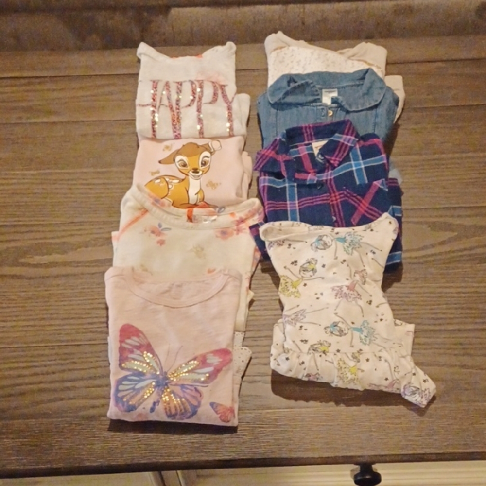 Lot of 8 toddler shirts, size 2T